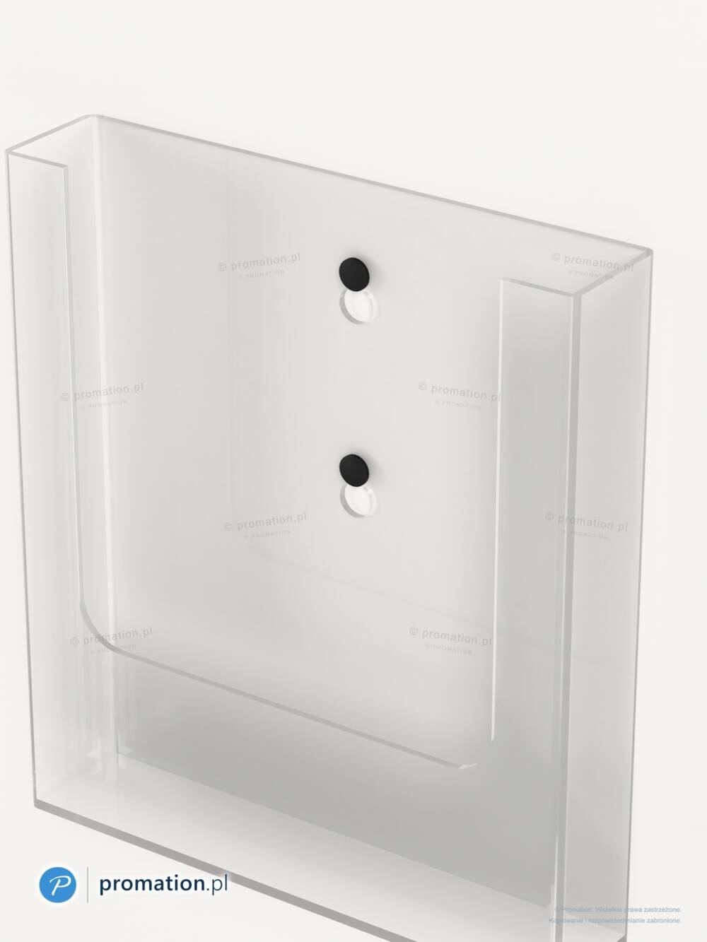 Mocowanie kieszeni P508a5 – dwa wkręty w otworach tylnej ścianki, kieszeń zdejmiesz bez narzędzi