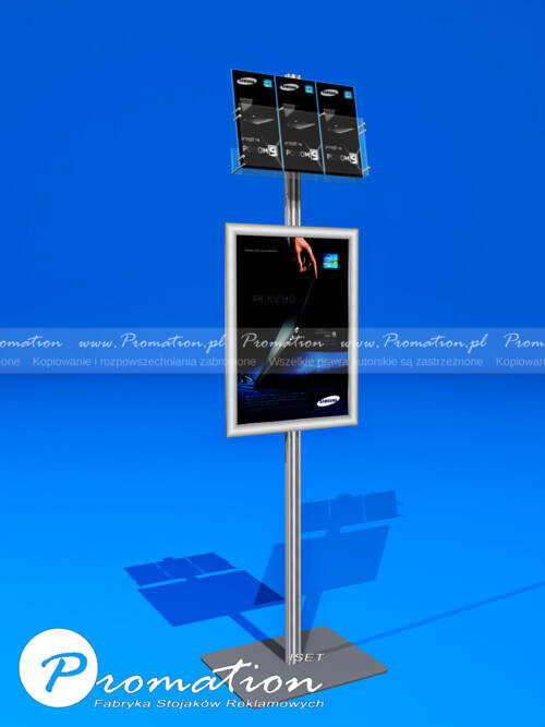 Stojak informacyjny na plakat A3 i ulotki DL — zdjęcie produktu