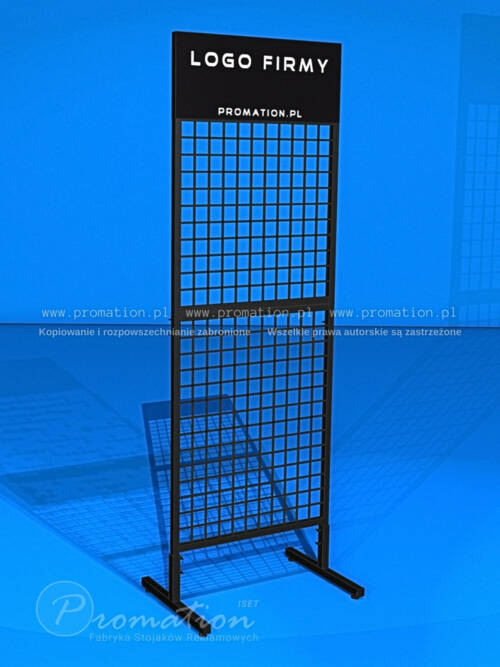 Stojak z kratą czarny 60 cm — zdjęcie produktu