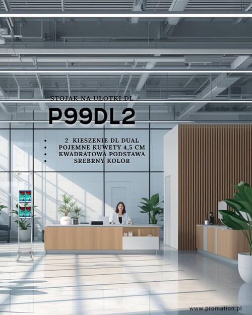 Stojak wysoki na ulotki DL — zdjęcie produktu