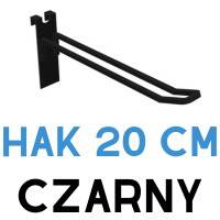 Hak podwójny 20cm czarny