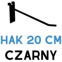 Hak pojedynczy fi5-20cm czarny