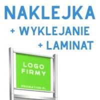 Naklejka z Twoim logo 250×210 mm (komplet 1–10 szt.)