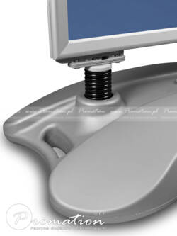 Detal sprężyny łączącej ramę A1 z podstawą waterbase