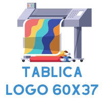 Tablica Dibond z logo 60 × 37 cm