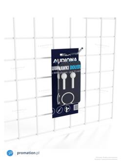 Słuchawki douszne w blistrach zawieszone na haku 10 cm P901-10 – jedno lub dwa opakowania na kracie z akcesoriami GSM