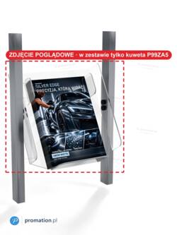 Kuweta P99ZA5 z ulotkami A5 na fragmencie stelaża P99 – zdjęcie poglądowe, stelaż nie wchodzi w skład