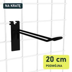 Podwójna 20 cm na kratę czarna