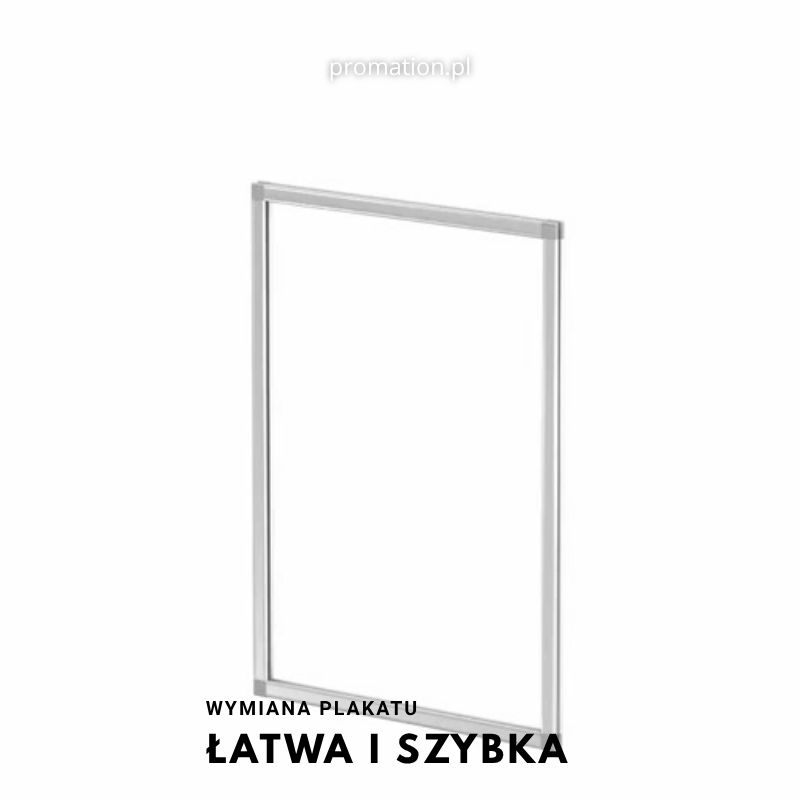Jak wsunąć plakat do aluminiowej ramki z folią ochronną